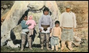 Image of Polar Eskimo [Inughuit] Family by Tupik